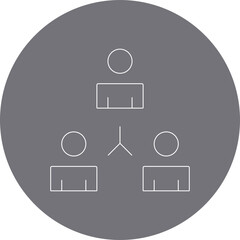 Online meeting icon single icon vector illustration