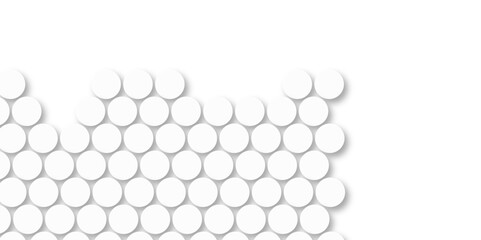 White tiles wall. round marble textures, ball tiles. Top view pavement circle block white texture with seamless patterns floor background. Air Bubble wrap texture background. Textured Background.