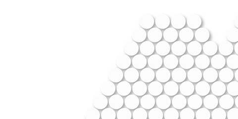 White tiles wall. round marble textures, ball tiles. Top view pavement circle block white texture with seamless patterns floor background. Air Bubble wrap texture background. Textured Background.