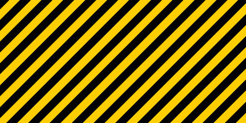 warning yellow hazard stripes background, danger sign template, vector illustration