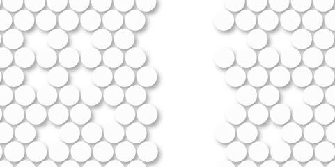 White tiles wall. round marble textures, ball tiles. Top view pavement circle block white texture with seamless patterns floor background. Air Bubble wrap texture background. Textured Background.