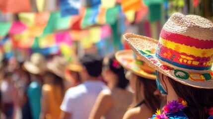 crowd enjoying celebration of Cinco de Mayo
