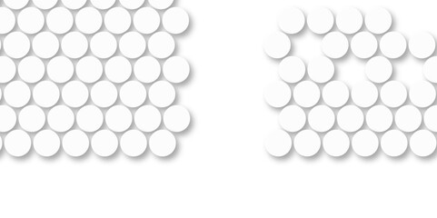 White tiles wall. round marble textures, ball tiles. Top view pavement circle block white texture with seamless patterns floor background. Air Bubble wrap texture background. Textured Background.