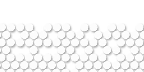 White tiles wall. round marble textures, ball tiles. Top view pavement circle block white texture with seamless patterns floor background. Air Bubble wrap texture background. Textured Background.