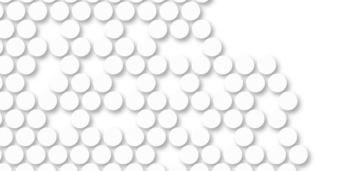 White tiles wall. round marble textures, ball tiles. Top view pavement circle block white texture with seamless patterns floor background. Air Bubble wrap texture background. Textured Background.
