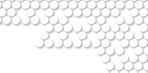 White tiles wall. round marble textures, ball tiles. Top view pavement circle block white texture with seamless patterns floor background. Air Bubble wrap texture background. Textured Background.