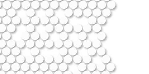 White tiles wall. round marble textures, ball tiles. Top view pavement circle block white texture with seamless patterns floor background. Air Bubble wrap texture background. Textured Background.