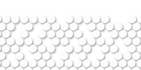 White tiles wall. round marble textures, ball tiles. Top view pavement circle block white texture with seamless patterns floor background. Air Bubble wrap texture background. Textured Background.