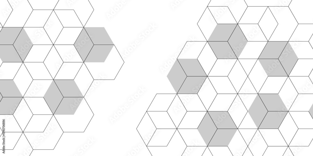 Aufkleber molecular structure abstract tech background. geometric white background. science network pattern, c
