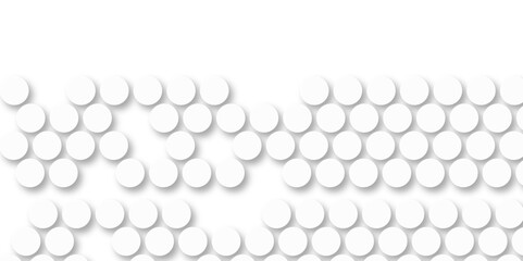White tiles wall. round marble textures, ball tiles. Top view pavement circle block white texture with seamless patterns floor background. Air Bubble wrap texture background. Textured Background.