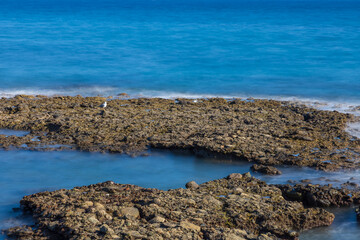 Seascape at Faro de Maspalomas on Gran Canaria, Spain