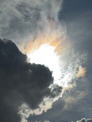 Beautiful skyscape with picturesque clouds