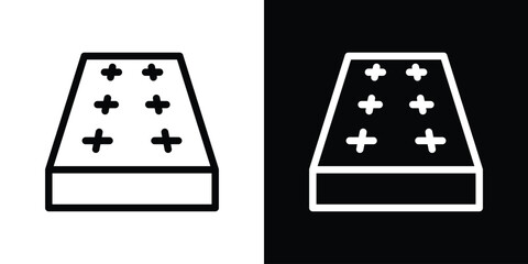 Mattress icon design. simple stroke line vector icon set