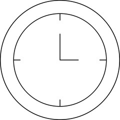 Clock icon single icon vector illustration