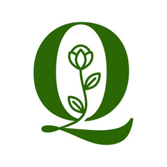  Letter Q minimal logo icon design template