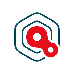  Letter Q minimal logo icon design template