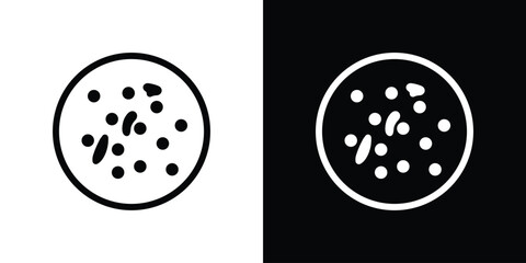 Leukemia icon design. simple stroke line vector icon set