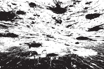 Explosive Black Ink Splatter and Burst Texture