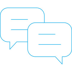 Fototapeta premium Chat icon 5 single icon vector illustration