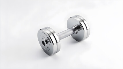 Two adjustable dumbbells crossed over each other, isolated on bright white backdrop