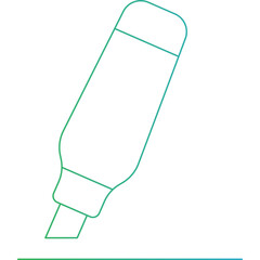 High lighter icon single icon vector illustration
