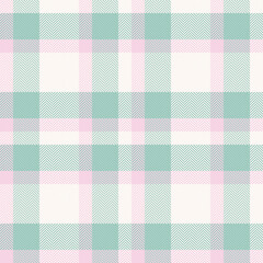 Delicate pastel pink and mint green herringbone plaid pattern.  Perfect for textile design, fashion, packaging, or website backgrounds.