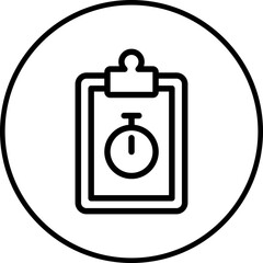 Clipboard icon single icon vector illustration