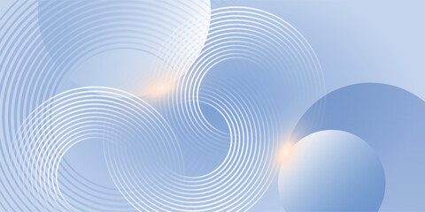 Abstract blue modern background with circle elements. Digital technology concept. Vector Eps10