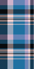 Girl seamless check vector, celtic textile texture fabric. Goose pattern tartan plaid background in cyan and black colors.
