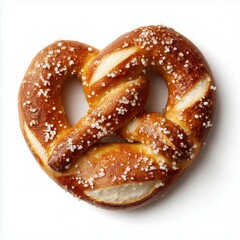 Fototapeta premium Salted pretzel isolated on white background
