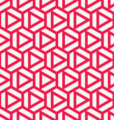 Modern Triangular Hexagonal Seamless Pattern -vector eps8