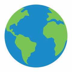 Globe-icon  Editable AI Vector Design on White Background