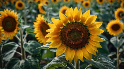 Obraz premium Sunflower field