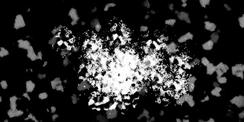 Snowflakes on dark background. white icy snowflakes isolated on black background, natural background. white crystalline powder on a black background. sugar dust. texture, pattern and clipping.