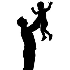 vector silhouette of a man