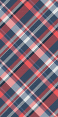 Woven seamless tartan background, industry check texture textile. Glen pattern vector fabric plaid in dark and blue colors.