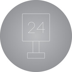 Date icon single icon vector illustration
