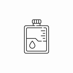 liquid measuring bottle icon sign vector