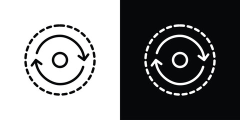 Consistency icon design. simple stroke line vector icon set