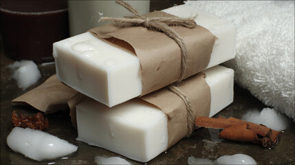 Flat-lay and lifestyle images of biodegradable packaging, paper bags, reusable containers, and organic product branding.