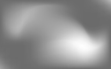 grey foil background with metal mirror texture. Chrome gradient surface with light gloss simple abstract. Vector Illustration