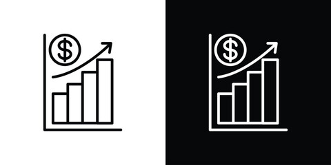 Chat arrow grow icon