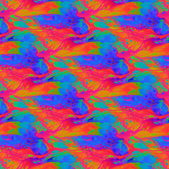 Vibrant multicolored background created with flowing paint