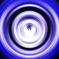 Colorful radial motion effect. Abstract rounded background. Color curves and sphere.