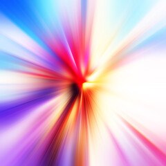 Obraz premium Colorful zoom motion effect. Abstract background. Color lines. Colored texture backdrop and banner. Multi color gradient pattern and textured wallpaper.