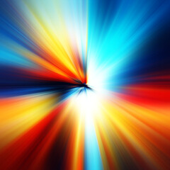 Obraz premium Colorful zoom motion effect. Abstract background. Color lines. Colored texture backdrop and banner. Multi color gradient pattern and textured wallpaper.