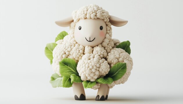 Celebrate World Vegan Day With A Vegetarian Sheep Dish Featuring Cauliflower. Opt For Vegetables Over Meat For A Healthier Lifestyle And World Diabetes Day Awareness.