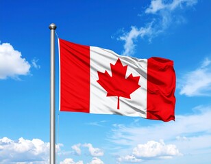 Canadian flag of Canada AI generated