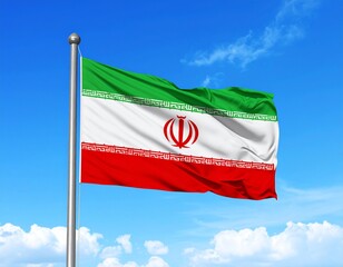 Iranian flag of Iran AI generated