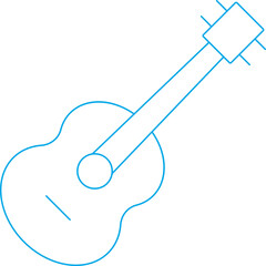 Guitar icon single icon vector illustration